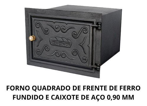 Kit Para Fogão A Lenha Forno Frente Ferro Fundido Chapa 3f