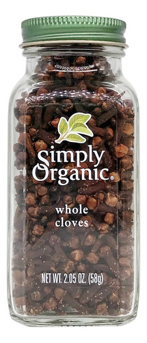 Simply Organic Clavo Entero Orgánico Whole Cloves 58g