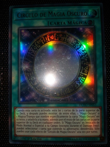 Círculo De Magia Oscura Español Yugi-oh! Original Konami