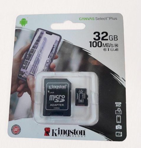 Memoria Kingston 32 Gb Con Adaptador 