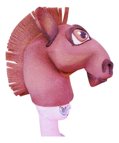 Gorro De Caballo En Goma Espuma Para Disfraz Marrón