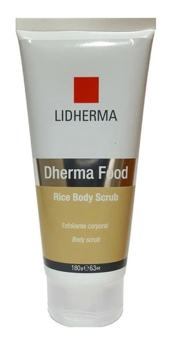 Lidherma Dherma Food Rice Body Scrub Exfoliante Corporal