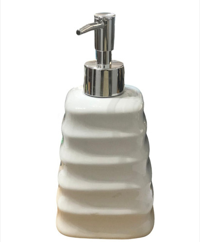 Dispenser Jabón Baño Blanco Cerámica Noi Home Bazar