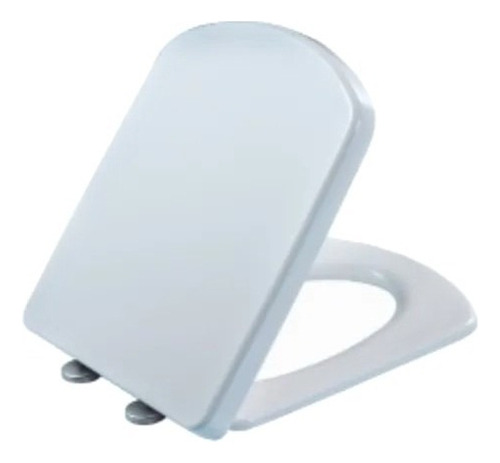 Asiento Tapa Inodoro Adaptable Dama Senso Ariel 810 C/ Caida Color Blanco