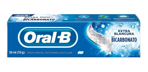 Oral B Extra Blanco Con Bicarbonato Crema Dental X 70 G
