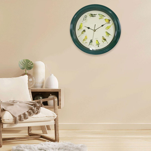 Xt Reloj De Pared Con Pájaro Cantor, Reloj De Pared Con