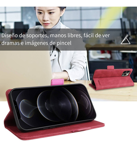 Funda De Piel Para Vivo V40 Lite 5g/v50, 5g/y39 5g, Funda De Piel Retro Tipo Cartera Con Tapa