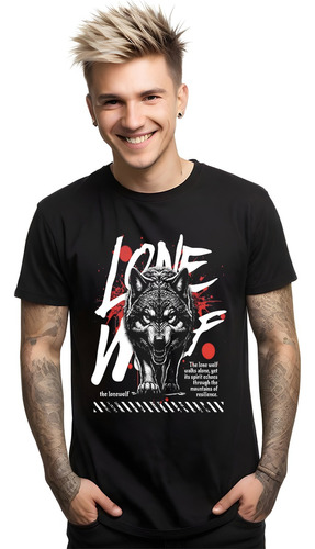 Camiseta Stompy Streetwear Wolf Lobo