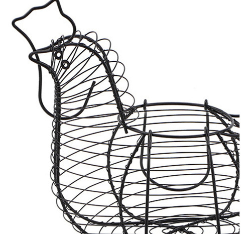 N Cesta De Metal Para Huevos De Gallina, Cesta Para Huevos