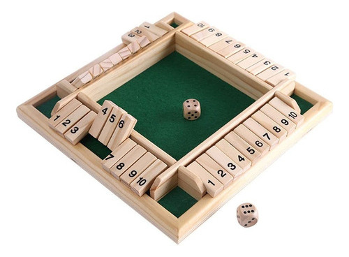 Juego De Dados Shut The Box For Niños Adultos Juego De Mesa