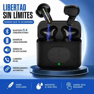 Fone Bluetooth TWS Sem Fio Forestory LX13 Fone de Ouvido Bluetooth 5.4 In-ear Tela de Toque Driver 13mm Som HiFi Graves Potentes Microfone HD Baixa Latência Compatível Android iPhone 180mah 120h