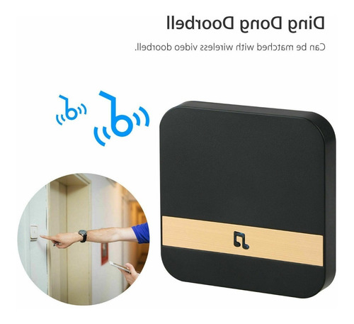 Imagen 2 de 7 de Timbre Wifi Interior Para Portero Visor Video Doorbell