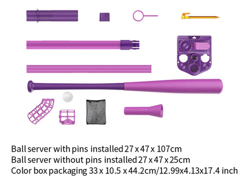 Máquina De Lanzamiento De Béisbol Para Niños, Equipo Rosa