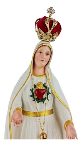 Imagem 2 de 8 de Escultura Imagem Nossa Senhora De Fátima