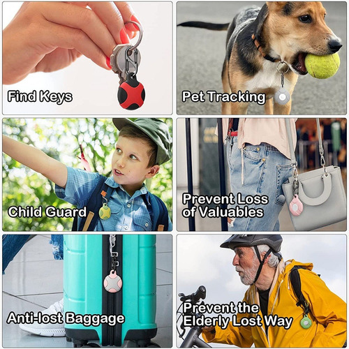 Imagen 8 de 9 de Apple Airtag + Silicone Case, Dispositivo Rastreador