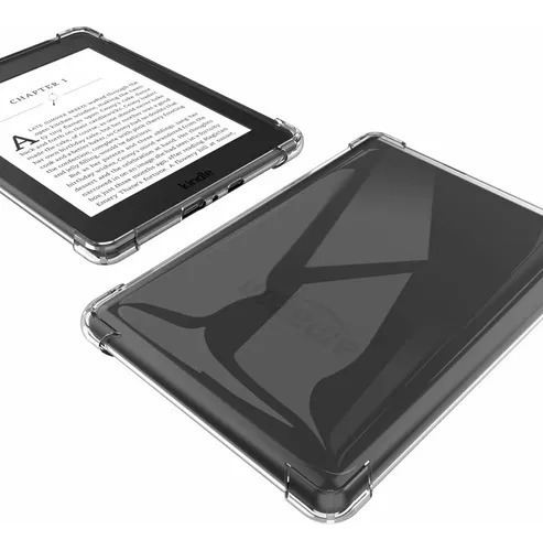 Capa Para Kindle Em Tpu Transparente Antishock Flexível