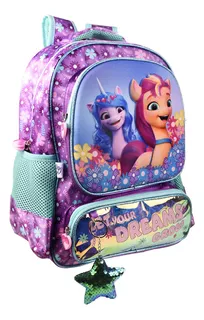 Mochila Primaria Niña My Little Pony 100% Original Unicornios