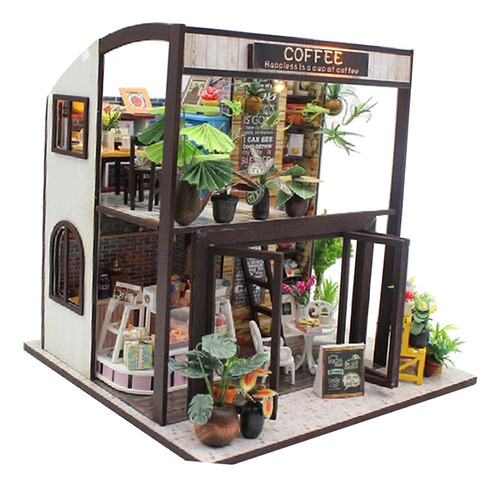 Pequeña Casa De Muñecas Para Hacer Tú Mismo, Cafetería De Ma