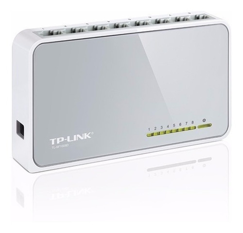 Imagen 2 de 4 de Switch De Escritorio De 8 Puertos De 10/100mbps Tl-sf1008d