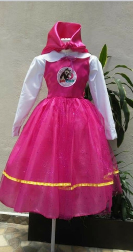 Vestido Masha Bordado Para Las Princesitas Talla 1 A La 6