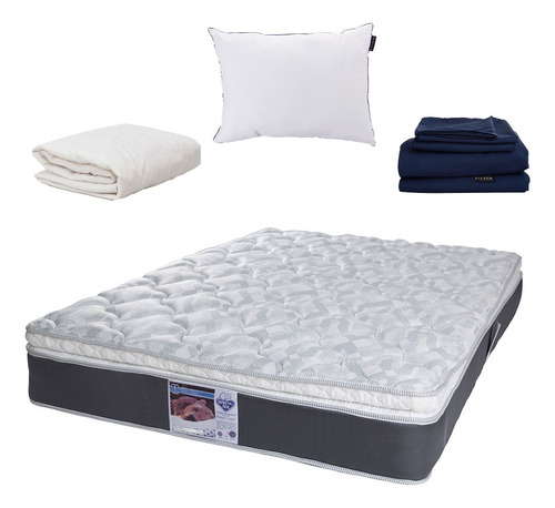 Colchon King Size Spring Air Marte + One + Protector + Softy