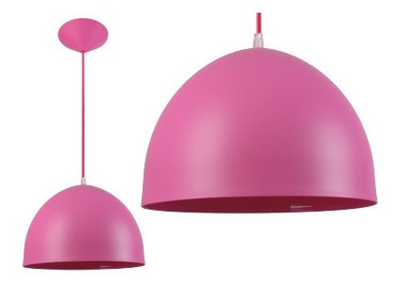 Colgante E27 Pantalla Plastica  Beta  Fucsia