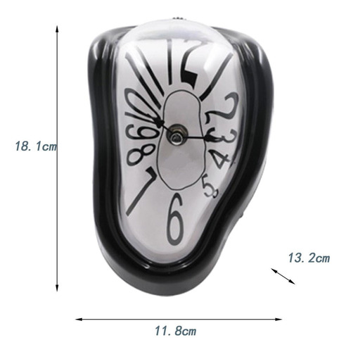 Reloj De Fusión Reloj Derretido Reloj De Pared Árabe Negro