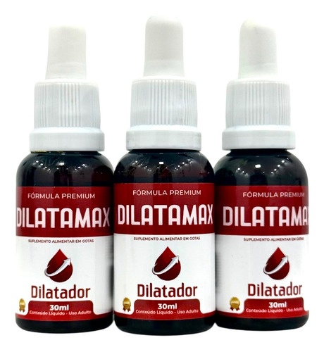 Dilata Max Kit 5x Cápsulas E Gotas Prazer Ereção Prolongada