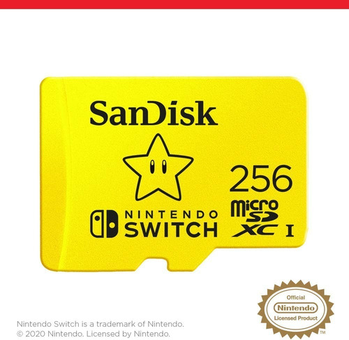 Imagen 2 de 7 de Tarjeta Micro Sd 256gb Sandisk Nintendo Switch