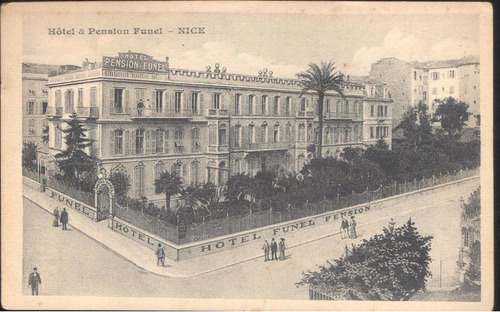 Hotel & Pension Funel Nice Tarjeta Postal Vintage