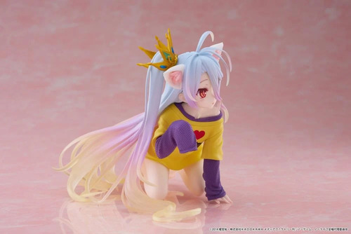 Figura No Game No Life Desktop Cute Shiro Cat Ear T-shirt