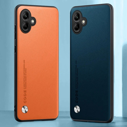 Case For Samsung Galaxy A06 5g Cáscara De Piel Simple+mica