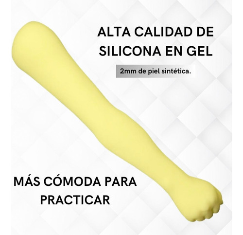 Brazo Práctica Piel Sintética Para Tatuaje De Silicona 63cm