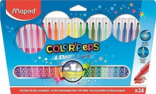 Maped Colorpeps Marcadores Ultra Lavables De Larga Duracion