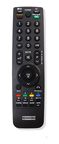 Control Para Tv LG Akb69680403 (no Smart) + Funda Silicona