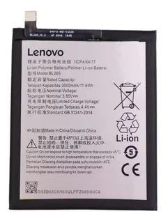 Bateria Original Motorola Moto M Xt1663 Lenovo Bl265