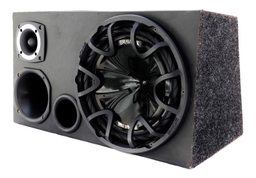 Caixa Trio Completa Sub Bravox 12 + Driver E Tweeter Detoner
