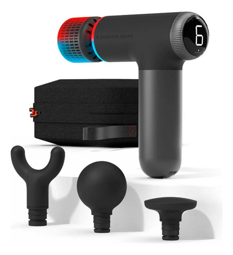 Masajeador De Tejido Profundo Sharper Image Con Calor Y Frío Negro