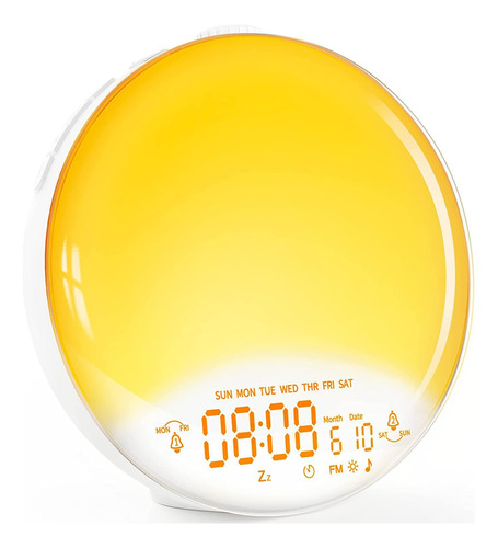 Reloj Despertador Luz Amanecer Para Niño