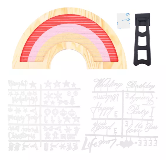 Letra Del Alfabeto Arcoíris Rainbow Decor