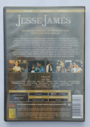 Dvd Jesse James Tyrone Power Henry Fonda Lacrado