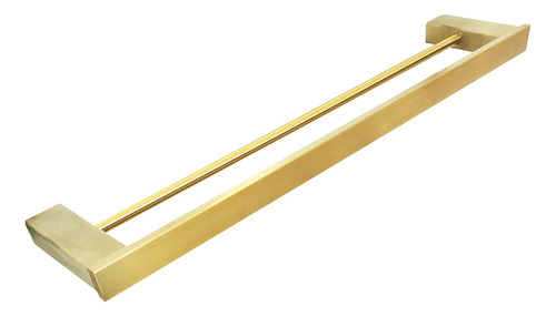 Toalheiro Duplo Inox Dourado