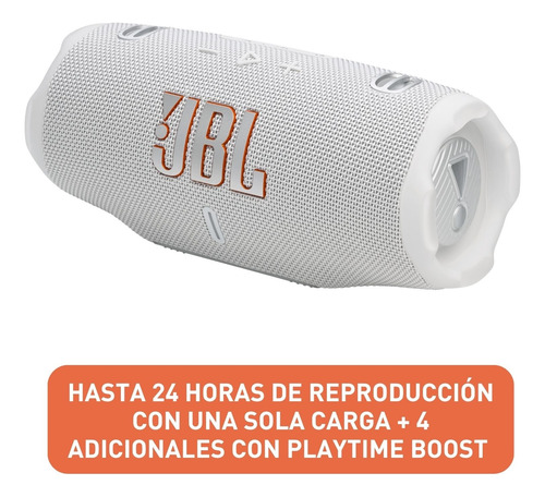 Bocina Portátil Jbl Charge 6 A Prueba De Agua Bluetooth Blanco
