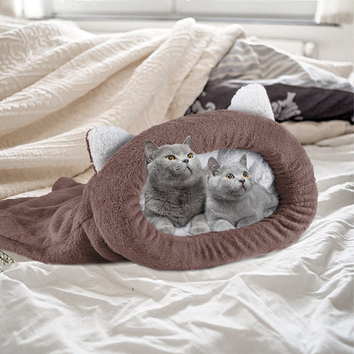 Cama Do Animal De Estimação Gatos Saco De Dormir Quente Acon