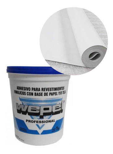 Combo Adhesivo Wepel + Papel Base Para Empapelados Muresco