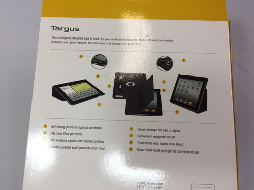 Imagem 10 de 10 de Capa Para iPad De 3ª Geração Slim Case Targus