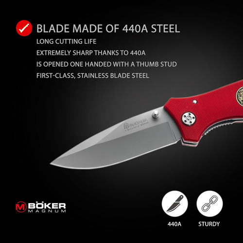 Cuchillo Para Bomberos Boker Magnum 3 3/8