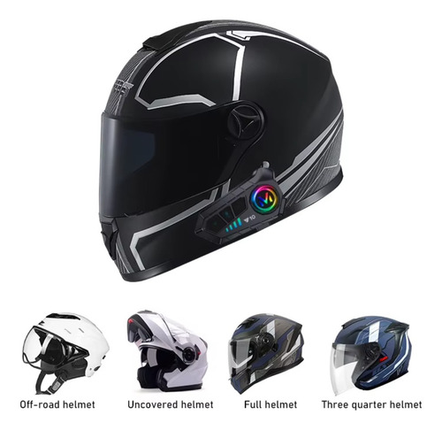 Intercomunicador Manos Libres Y10 Bluetooth 5.3 Motos Casco