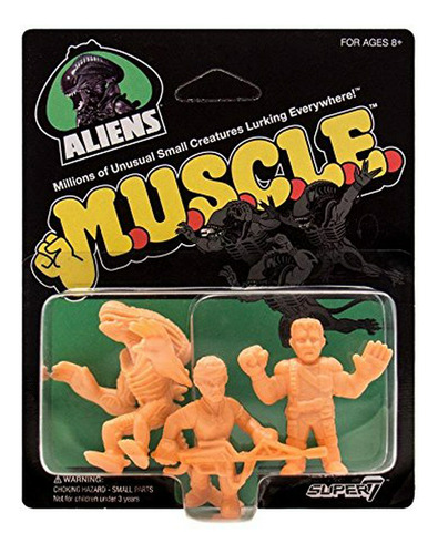 Figura Y Set De Juego - Super7 Aliens - Paquete De 3 Músculo