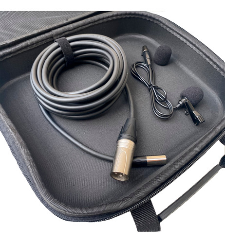 Microfone Lapela Taf3 Sistema Akg Com Cabo Phantom Xlr Mesas
